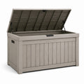 Cofre de almacenamiento de resina 120x45x55 cm gris