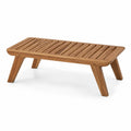 Banco de Madera de Teca Marrón 100x40x30 cm
