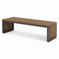 Banco para Exterior de Aluminio y Teca 180 cm