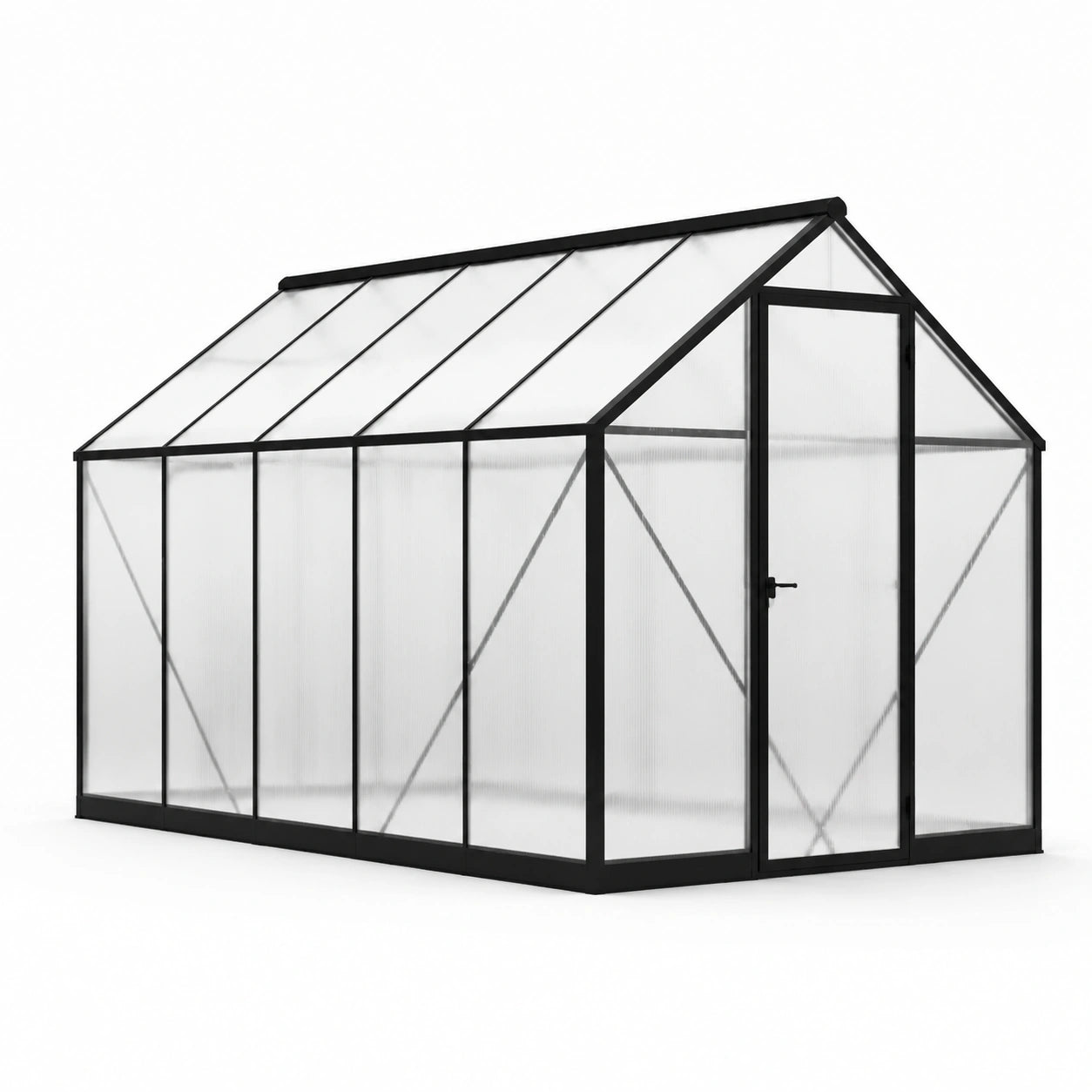 Invernadero de Aluminio y Policarbonato Transparente 300x200x210 cm